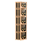 4-column curved corner wall wine display in light wood, showing bottle rows and slats