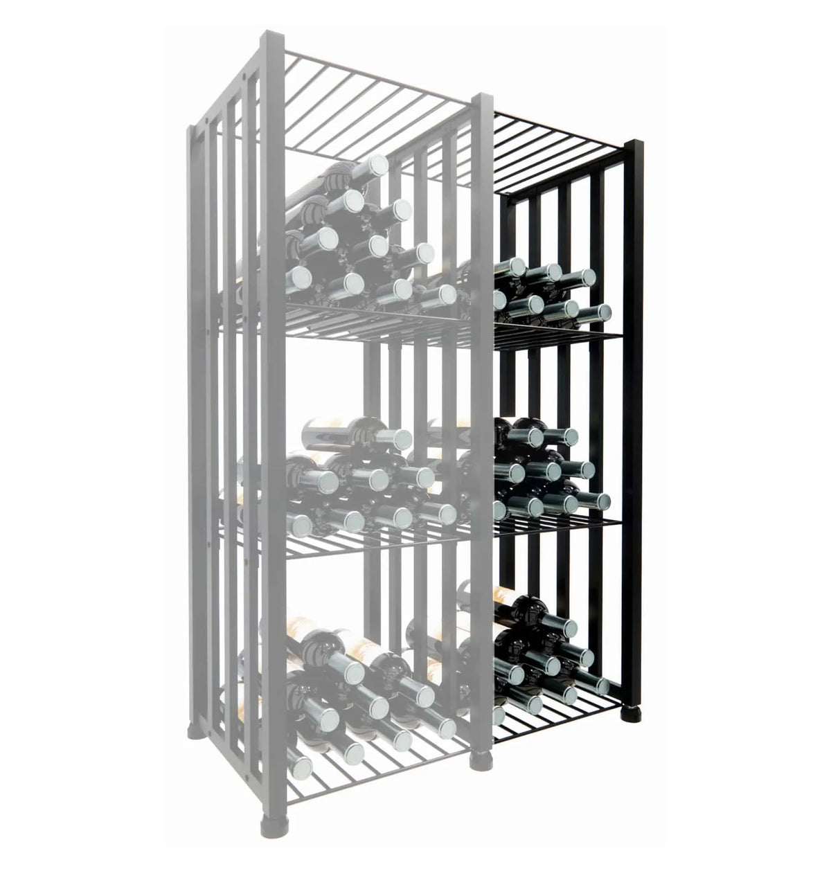 Case & Crate Bin 3 Extension - Matte Black / No