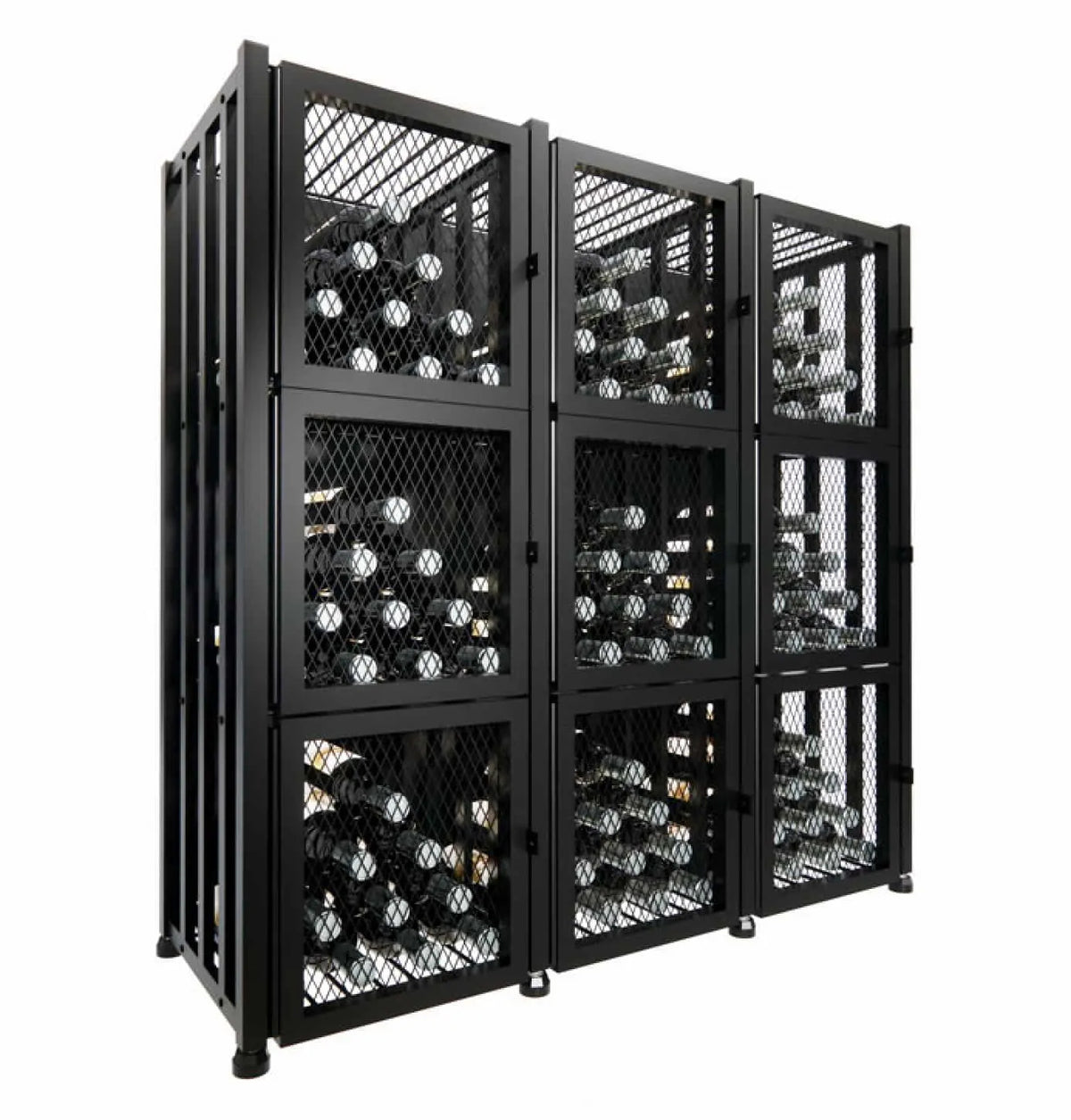 Case & Crate Locker 3 Kit - Matte Black - 144 Bottles/2 Extensions