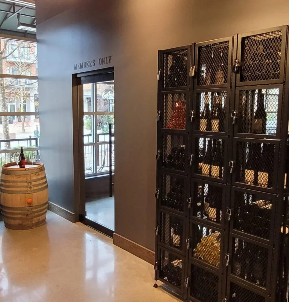 Case & Crate Locker 6 Kit (freestanding wine bottle storage with secure backs)