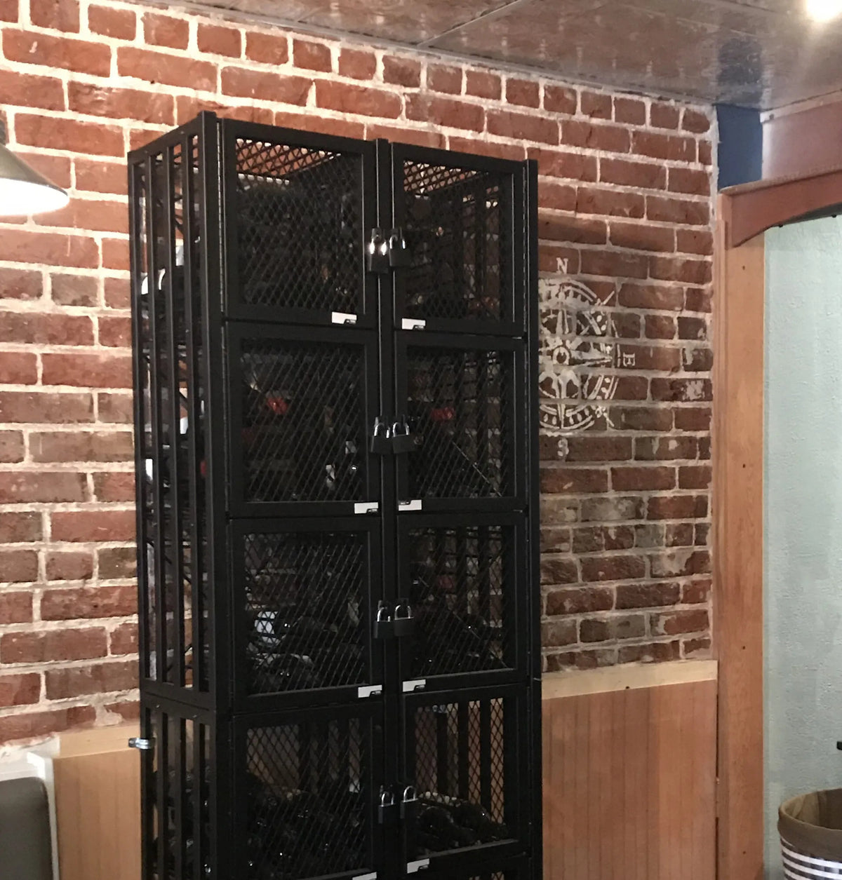 Case & Crate Locker 6 Kit (freestanding wine bottle storage with secure backs)