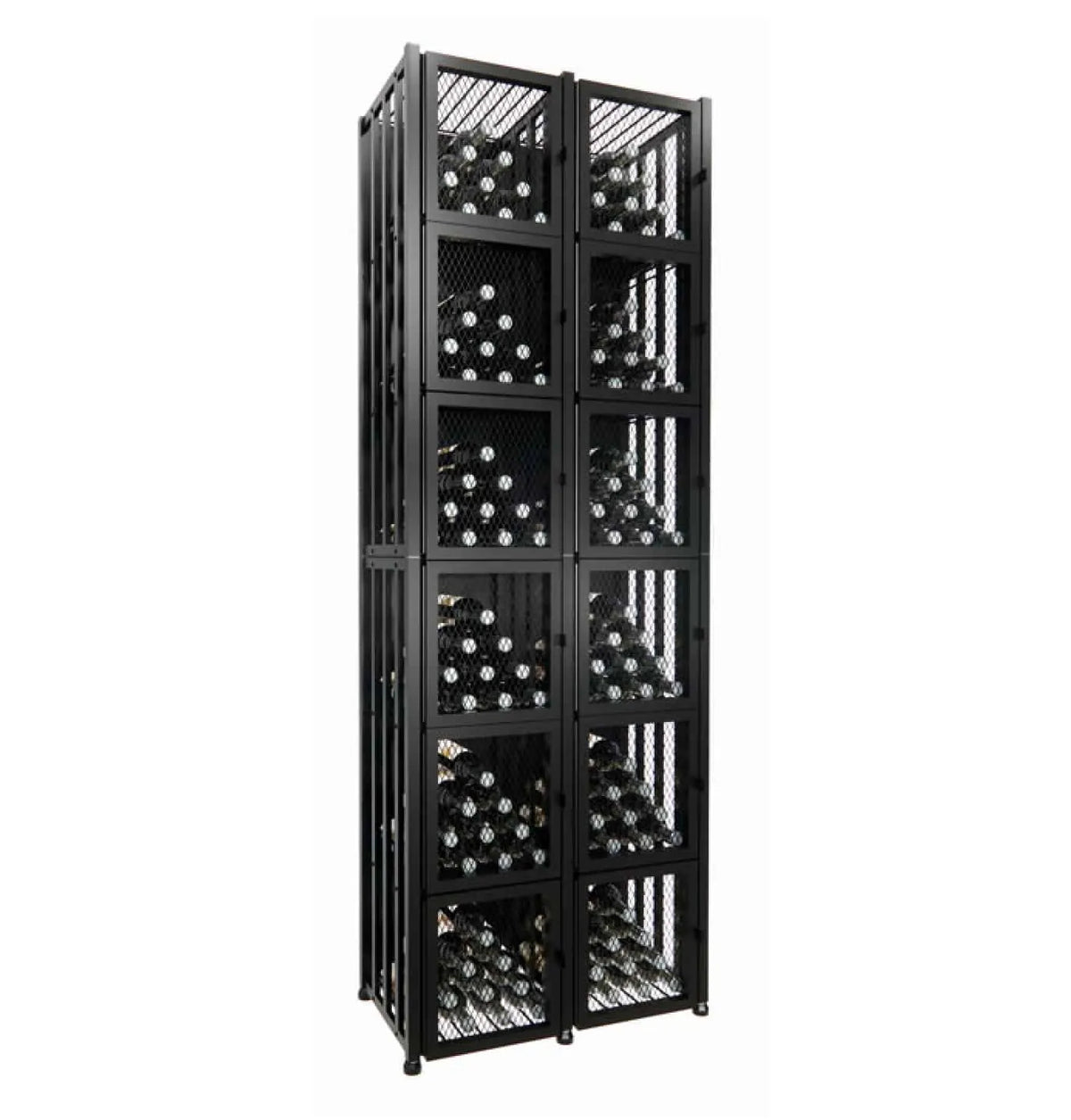 Case & Crate Locker 6 Kit - Matte Black - 192 Bottles/1 Extension