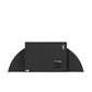 Black WhisperKOOL blow-through cooling unit with curved duct shrouds and control panel