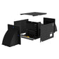 WhisperKOOL blow-through cooling unit shown with side panels open to reveal internal components