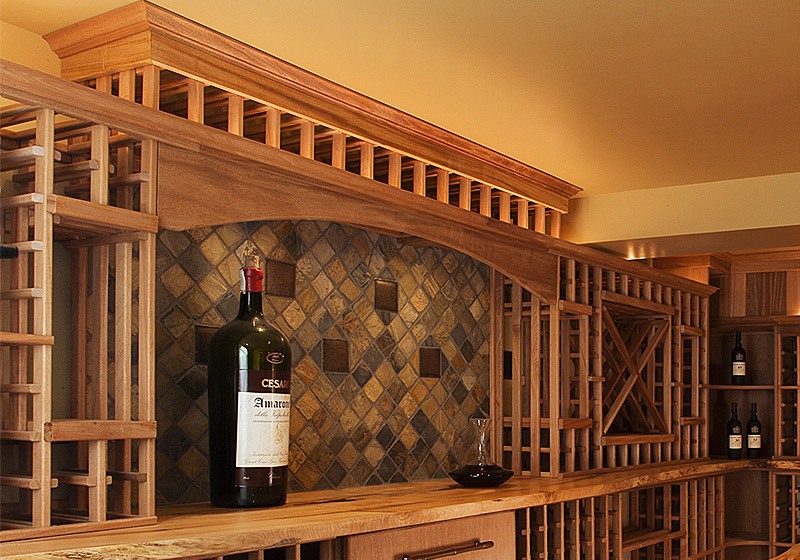 Crown and Base Mouldings for Wine Racks